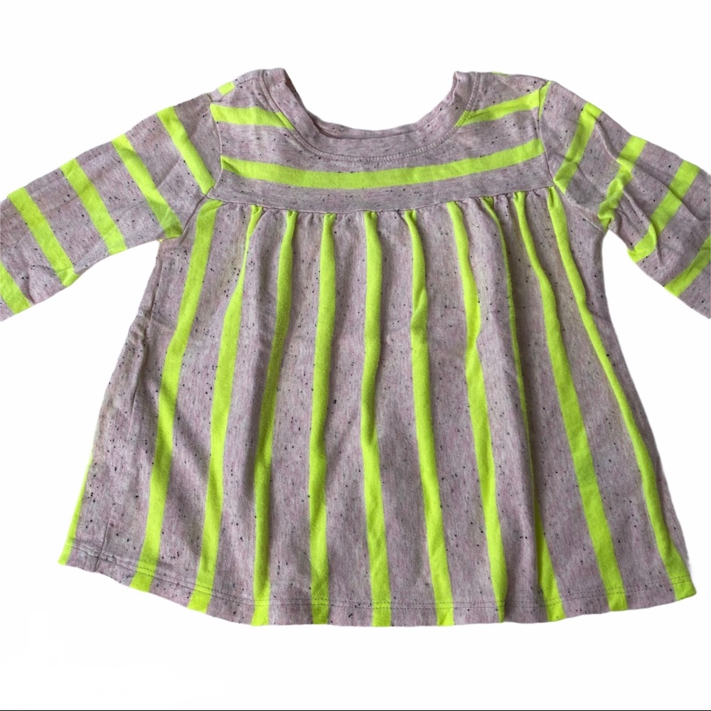 Cat & Jack Neon Striped Top 4T